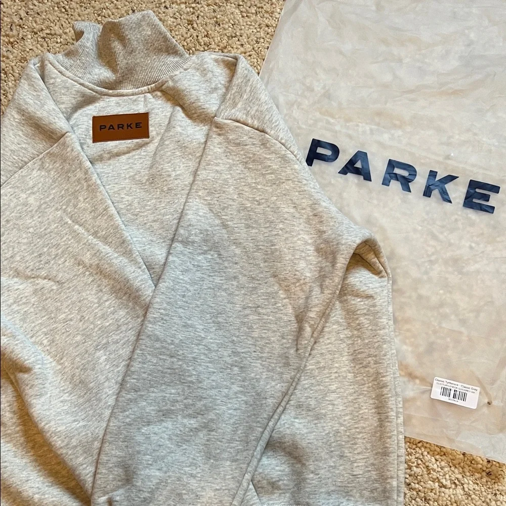 PARKE Classic Turtleneck - Classic Grey - S/M - NIB - Picture 4 of 4